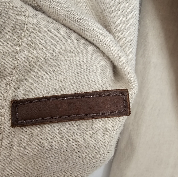 PRADA linen blend blazer jacket - Picture 3 of 7